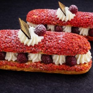 Éclair Craquelin Frutos Rojos