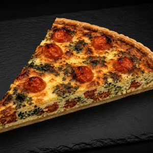 Trozo Quiche Mediterránea de Ricotta y Tomates Cherry XXL